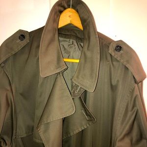 London Fog Vintage Military Trench with waistbelt!